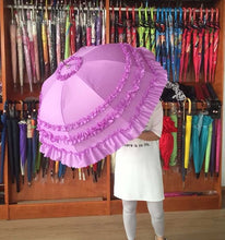 Load image into Gallery viewer, Manufacturer sells wedding umbrella, Bridesmaid umbrella, cos lace princess, Lace Umbrella pink system