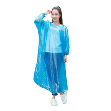 Load image into Gallery viewer, 1PCS Unisex Disposable Raincoat Adult Emergency Waterproof Hood Poncho Travel Camping Must Rain Coat Clear Rainwear Suit