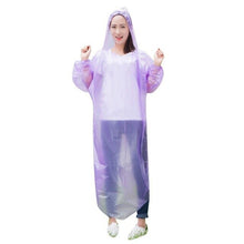 Load image into Gallery viewer, 1PCS Unisex Disposable Raincoat Adult Emergency Waterproof Hood Poncho Travel Camping Must Rain Coat Clear Rainwear Suit