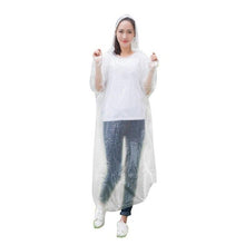 Load image into Gallery viewer, 1PCS Unisex Disposable Raincoat Adult Emergency Waterproof Hood Poncho Travel Camping Must Rain Coat Clear Rainwear Suit