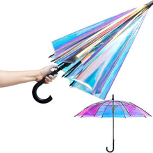 Load image into Gallery viewer, Laser Umbrella Unicorn Kids Umbrellas Rainbow Film Colour Changing Umbrella Children Transparent Umbrellas Dropshipping