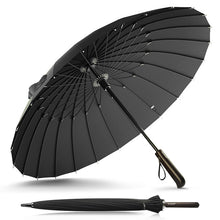 Load image into Gallery viewer, Creative Handle 24k Strong Windproof High Quality Business Umbrella Rain Women Long Golf Fiberglass Family Men Umbrella Paraguas
