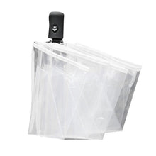 Load image into Gallery viewer, Compact Fully Automatic Umbrella Three Folding Clear Windproof Umbrellas Women Men 8 Rib Rainproof Transparent Umbrella Gift
