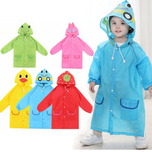 Load image into Gallery viewer, 1PCS Children's cartoon raincoat Korean children's rain gear Cute baby poncho household goods playground Songkran Festival
