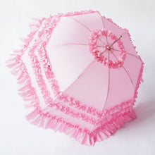 Load image into Gallery viewer, Manufacturer sells wedding umbrella, Bridesmaid umbrella, cos lace princess, Lace Umbrella pink system
