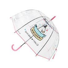 Load image into Gallery viewer, Laser Umbrella Unicorn Kids Umbrellas Rainbow Film Colour Changing Umbrella Children Transparent Umbrellas Dropshipping
